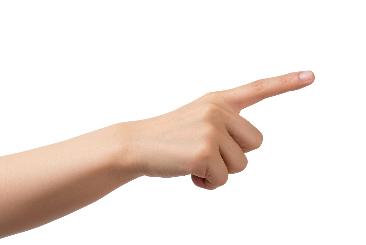 Pointing hand